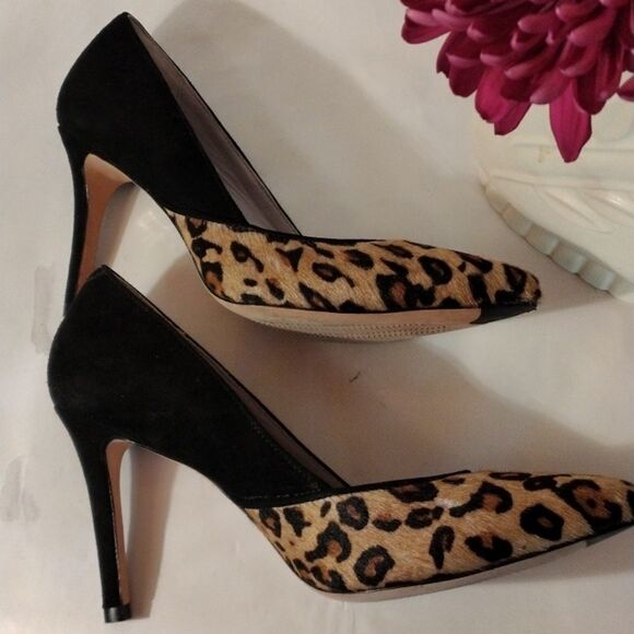 Johnston & Murphy Calf Hair, Animal Print Heels - Picture 5 of 12
